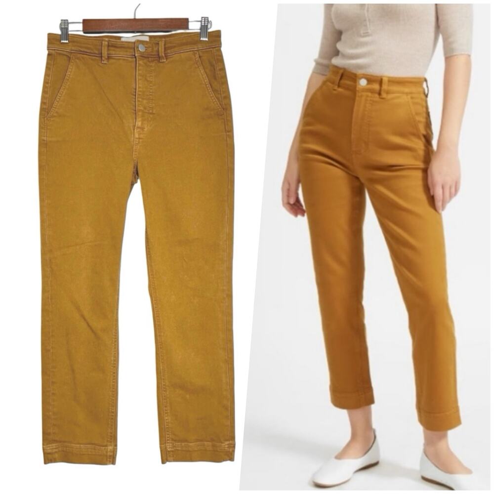 Everlane | Women | The Slim Leg Crop Marigold Cotton Twill Denim Pants | Size 6
